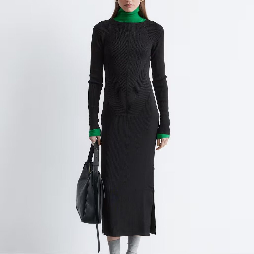 & Other Stories Rib-Knit Maxi Dress